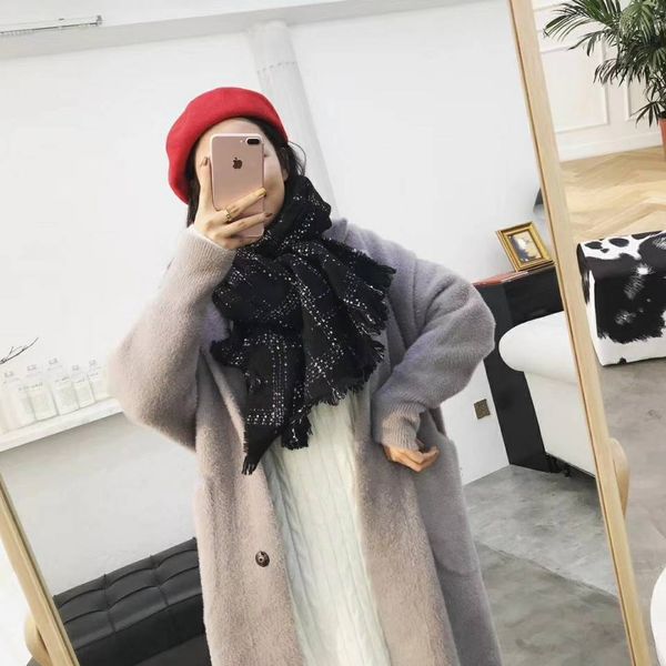 

новые модные шарфы для мужчин женщины шерсти camhere шарф женские 170x175cm шаль head шарфы для нее без коробки a66fb, Blue;gray