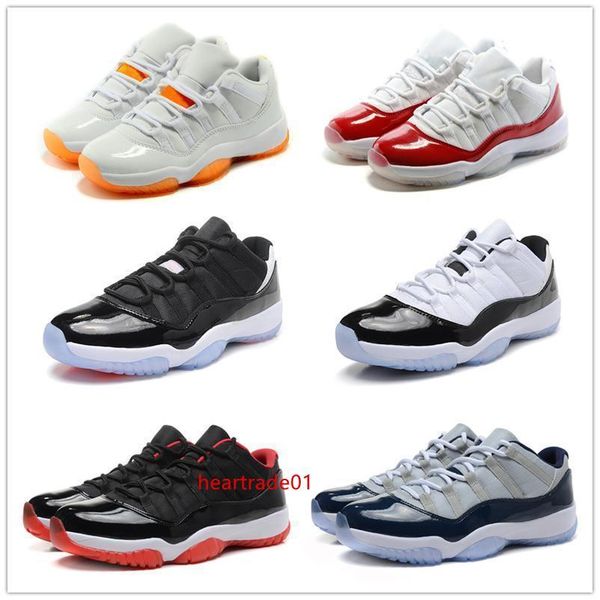 

classic 11 11s basketball shoes low red navy blue gs citrus infrared 23 concord good quality version sizes us5.5-13