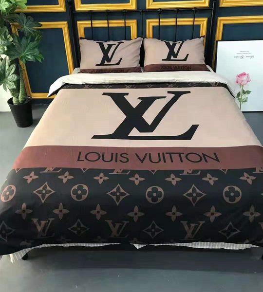 

Branded winter letter printed cotton bedding et fa hion 4 pc heet duvet cover pillowca e duvet cover home textile comforter bedclothe