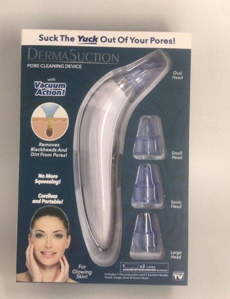 

2019 new dermasuction remover facial pore cleaner electric pore vacuum extraction removal rechargeable skin peeling machine