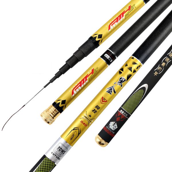 

super light hard 3.6m/4.5m/5.4m/6.3m/7.2m fishing rod carbon fiber hand pole for carp fishing j005