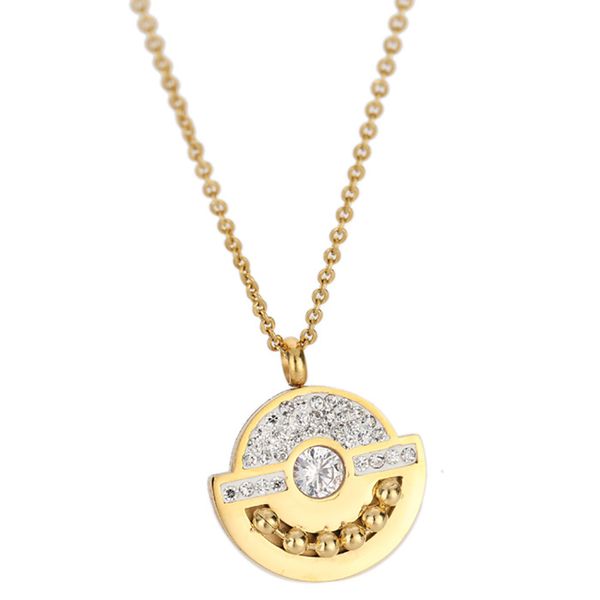 

women's fashion necklace with 18k gold plated pendant necklace accessories, Silver