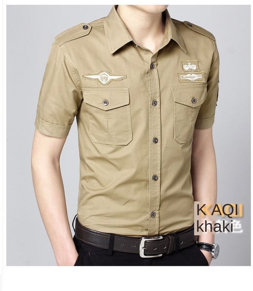 

мужские дизайнерские ввс один рубашка тонкий военный хлопок рубашка размер прилив, White;black