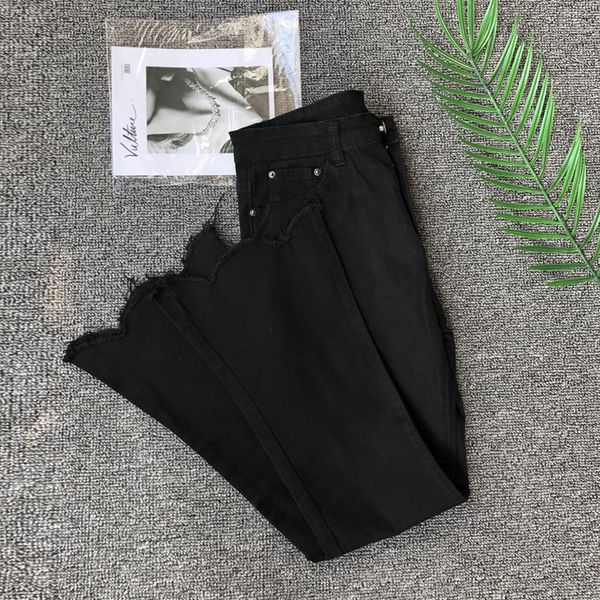 

black light color cowboy female new nine points slacks, Blue