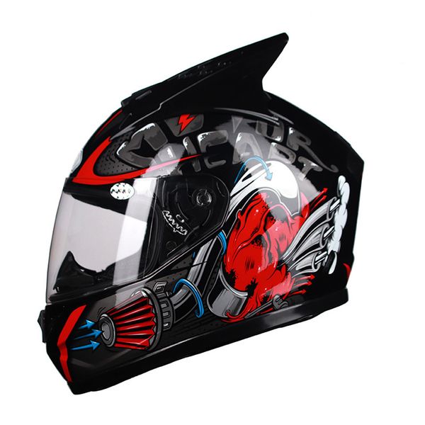 

унисекс мотоциклетный шлем полное лицо анти-уф электрический мотоцикл дорожный велосипед 4 сезон универсальный шлем