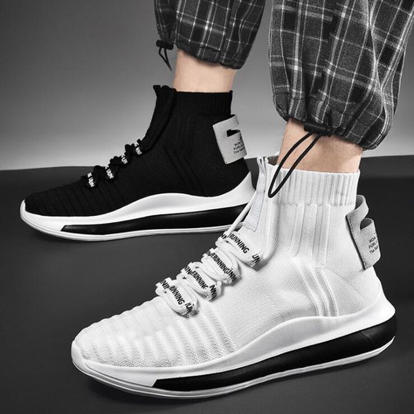 

new men running shoes mens pure white socks shoes triple black sports sneakers breathable outdoor shoes -16