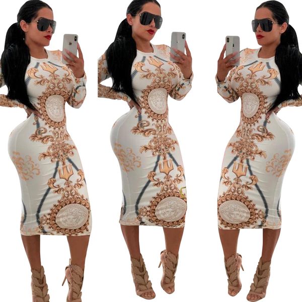 

stretch dresses floral print skinny club wear gorgeous vestidos maxi bandage bodycon dress, Black;gray