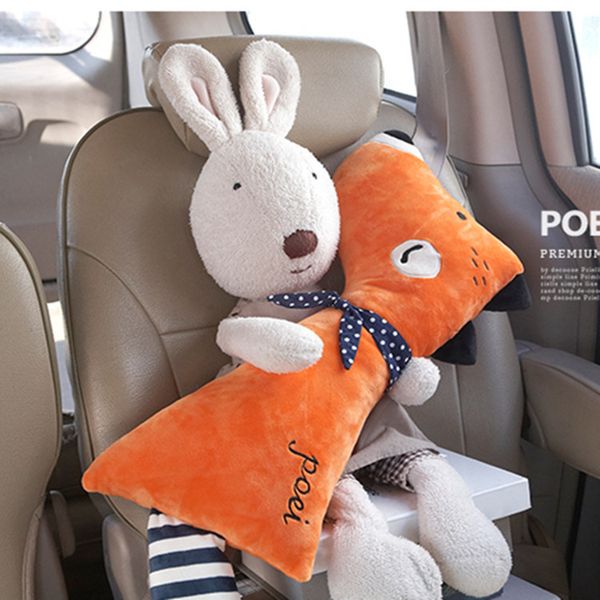 2019 Cnikesin Car Seat Belt Cover Cartoon Plush Kids Children
