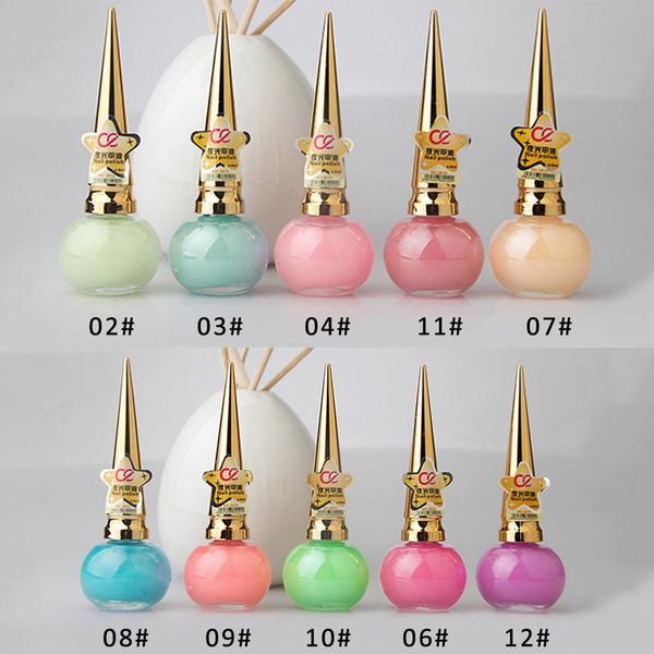 

new 10 color fashion jelly luminous nail polish matte fluorescent nail polish