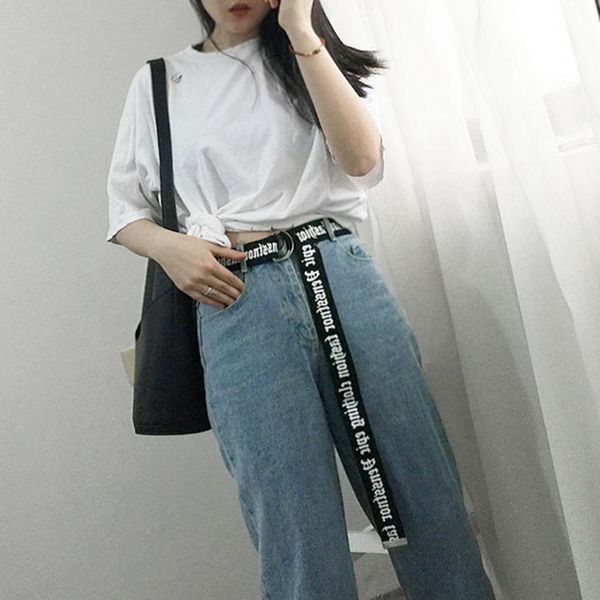 

women men casual white leather belt long waist ladies trouser belt fashion yellow female harajuku ccessories, Black;brown