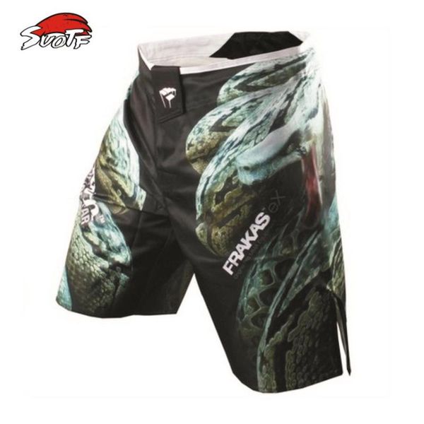 

suotf the new 2015 loose boxing muay thai shorts comfortable quick-drying fight training shorts global ing, Blue