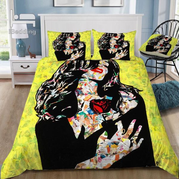 

rose by any other nam 3d bedding set printed duvet cover set  king twin size