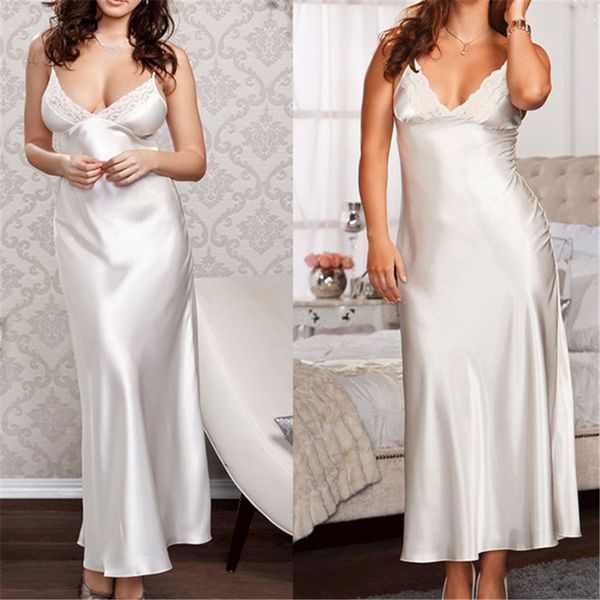 

silk sleepshirts dress women's sling solid color backless babydoll g-string dress ladies sleeveless nightwear, Black;red