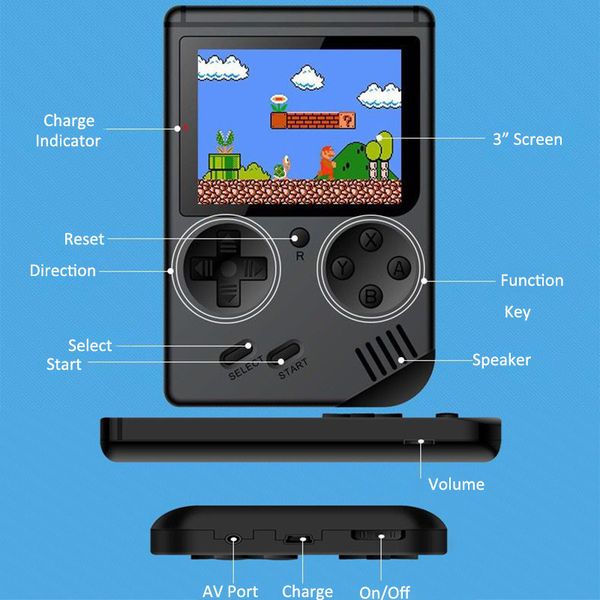 

retro fc 168 игровая приставка vs bittboy retro game mini handheld игроки 8 bit классический геймпад встроенный 168 classic-fc игры