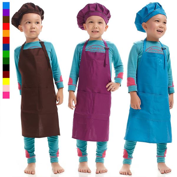 

sleeveless waterproof children drawing handwork smock solid craft aprons
