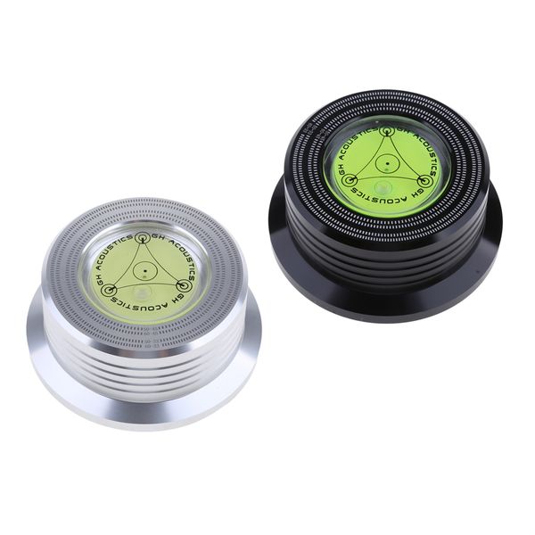 

2x 50/60hz 76mm aluminum record weight lp stabilizer clamp black&silver