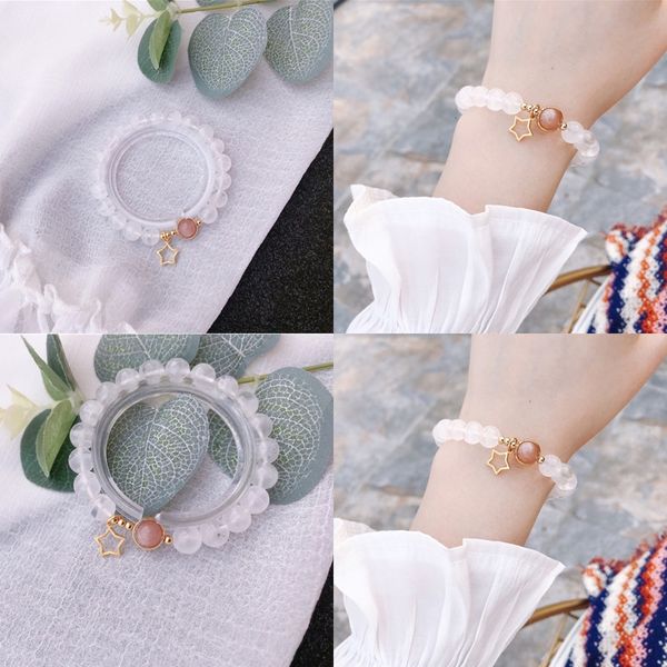 

natural crystal natural storm shadow bracelet small serious design ghost bracelet white ghost cornucopia stars, Black