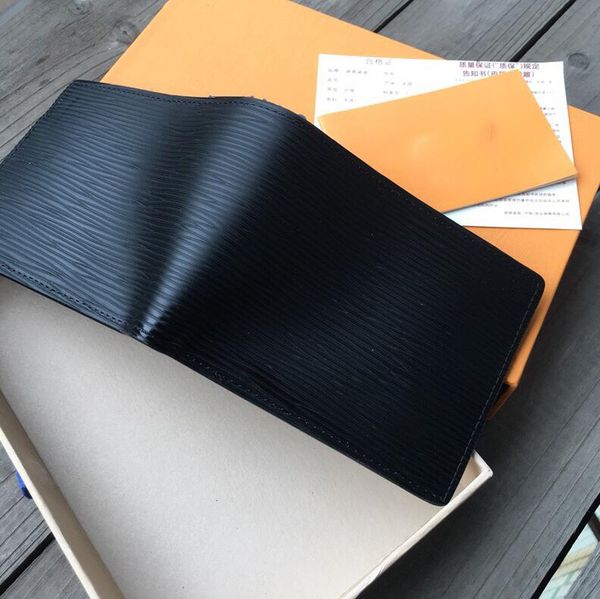 

designer man wallet famous men luxury wallets special canvas multiple short small bifold wallet card holders with box, Brown;gray