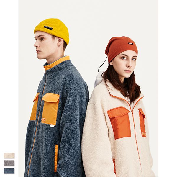 

vimass 2020 зима весна фестиваль теплая куртка мужская сплошной цвет овчины пальто толстые тонкие мужские и женские куртки тренчкот, Black;brown