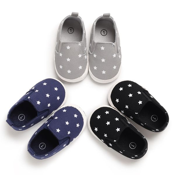 

autumn new 0-1 year baby girl shoes fashion star canvas shoes infant boys first walkers print newborn boys toddler shl102