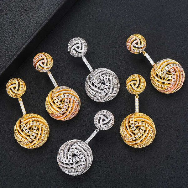 

larrauri trendy water drop earrings cubic zirconia naija wedding party earring fashion jewelry for women 2020 new design, Silver