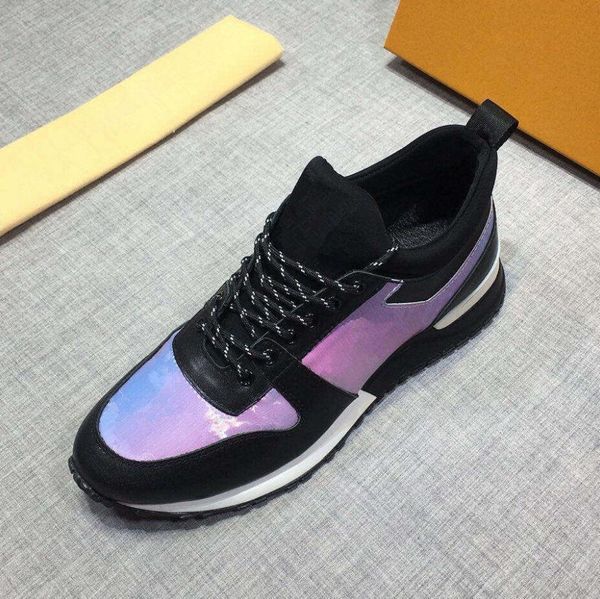 

2019 новый люксембург убежать дизайнерская обувь монограмма радуга многоцветные кроссовки плюс мужская причинная обувь размер 38-44 c09, Black