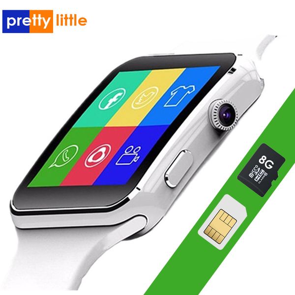 

x6 smart watch men support sim tf card camera smartwatch bluetooth dial with camera touch screen for iphone xiaomi android ios