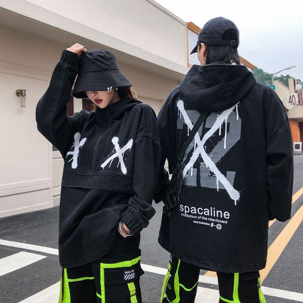 

autumn jacket men 2019 denim jacket mens bomber jackets men man vintage jean streetwear, Black
