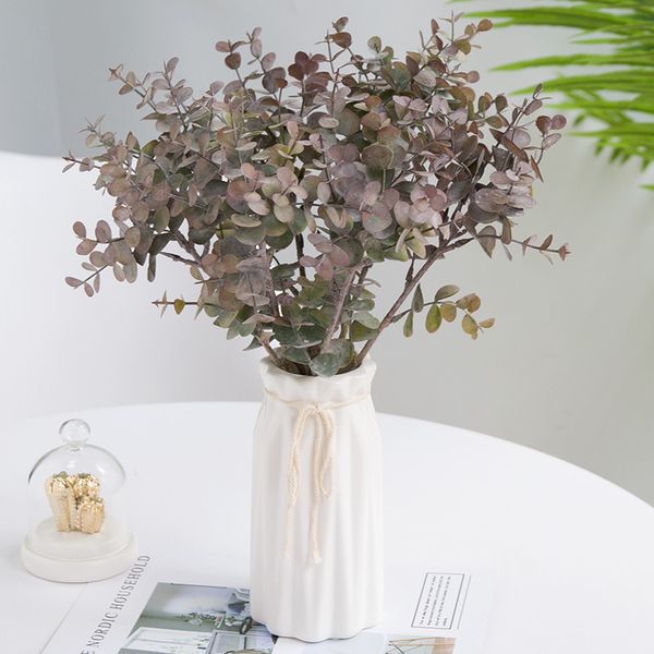

40cm artificial eucalyptus leaves plant fake green plants simulation home decor for wedding home l