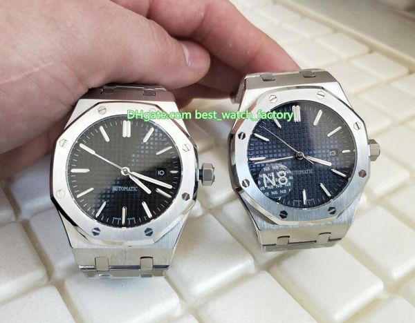 

items n8 version 41mm offshore 15400 15400st.oo.1220st.01 02 03 transparent mechanical automatic mens watch watches, Slivery;brown