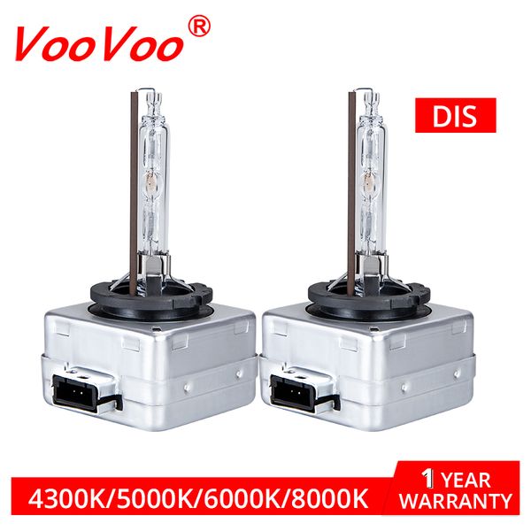 

voovoo xenon headlight 2pcs 35w d1s d2s d2r d3s d4s d4r xenon hid bulbs 3800lm car headlight replacement 4300k 5000k 6000k 8000k