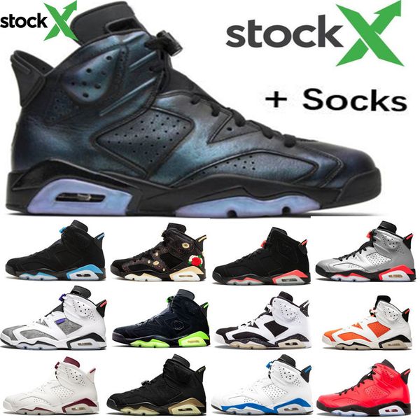 

new 6 travis scotts psg 6s mens basketball shoes cactus jack washed denim jumpman black infrared bred cny unc men sports designer sneakers