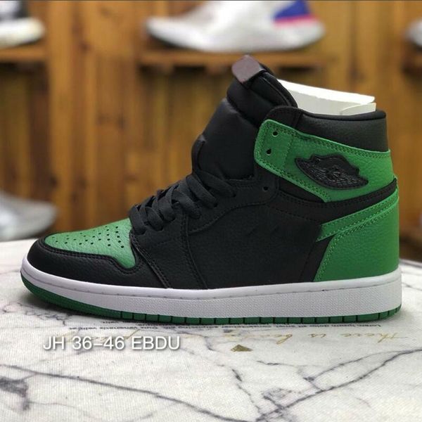 

new 1 1s pine green black og women men basketbal shoes outdoor sport shoe mens traniners sneakers us12