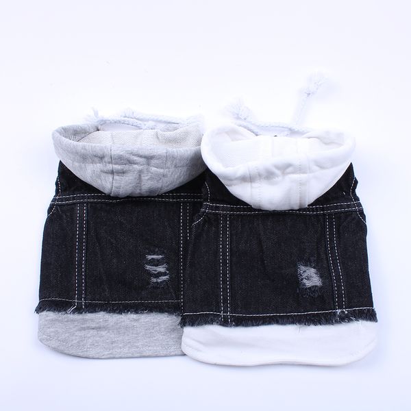 

pet dog jacket casual denim vest jeans dog coat jacket clothes apparel for small pets cats puppy 6 sizes