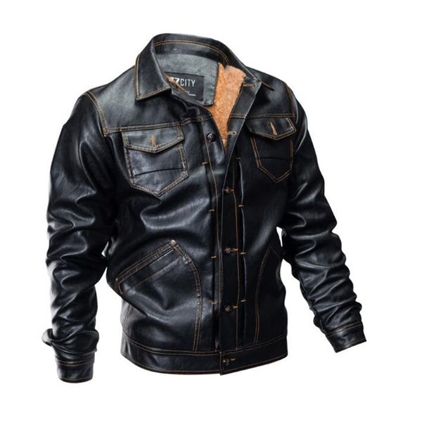 

xiu luo 3xlfaux leather jacket long sleeve 2019 stand collar slim shirt casual cothes black punk jacket