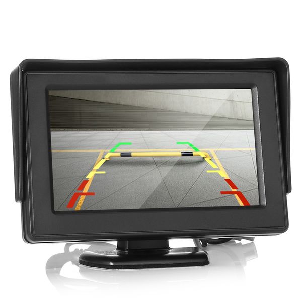 

car 4.3 inch screen display rear view monitor night vision 18.5mm reversing camera