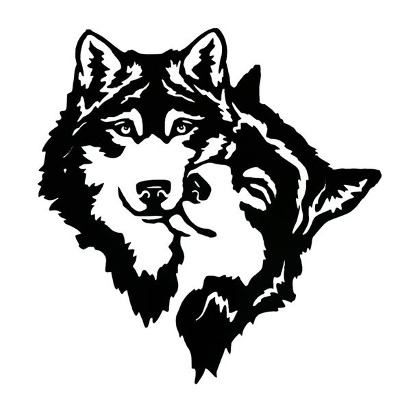 

17 * 16.4cm теплый и романтичный wolf автомобиля стикер смешные окна автомобиля бампер новизны jdm drift винила стикера