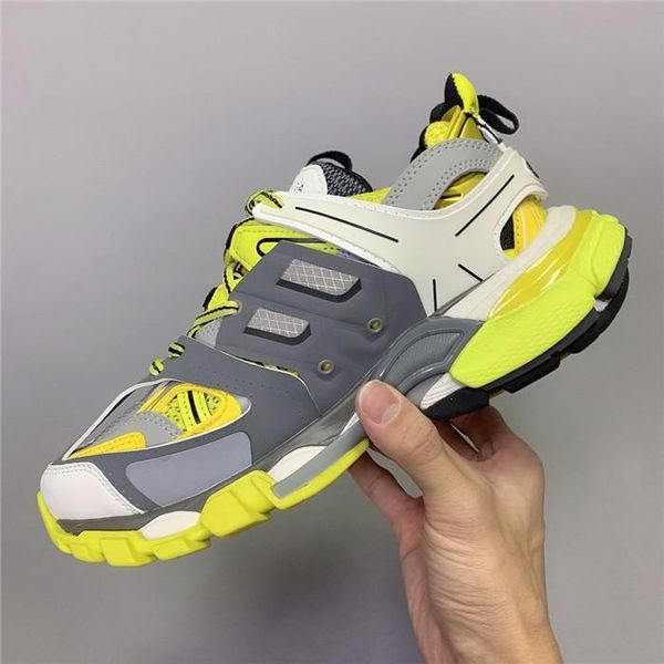 

three generations of paris daddy platform shoes 3.0 men and women couples led lights glow popular womenss shoes casual menss shoes 13, Black