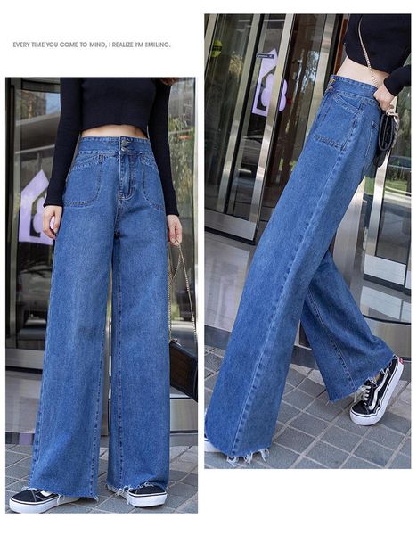 

deep blue the drape tail large flares bootleg female long skinny jeans