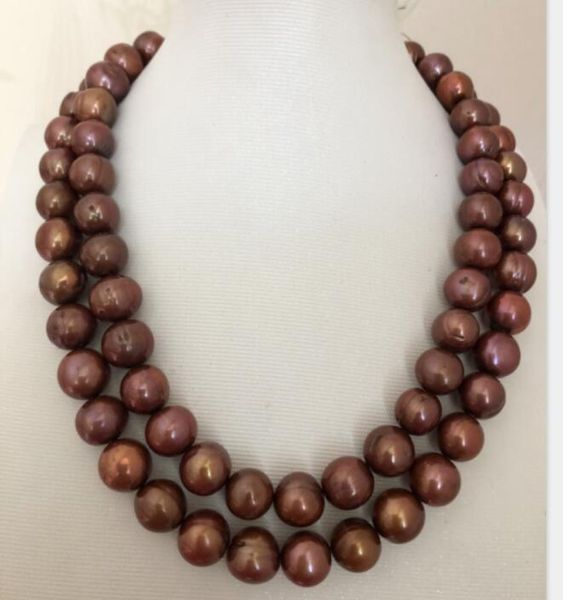 

gorgeous10-11mm south sea chocolate pearl necklace 36inch 68, Silver