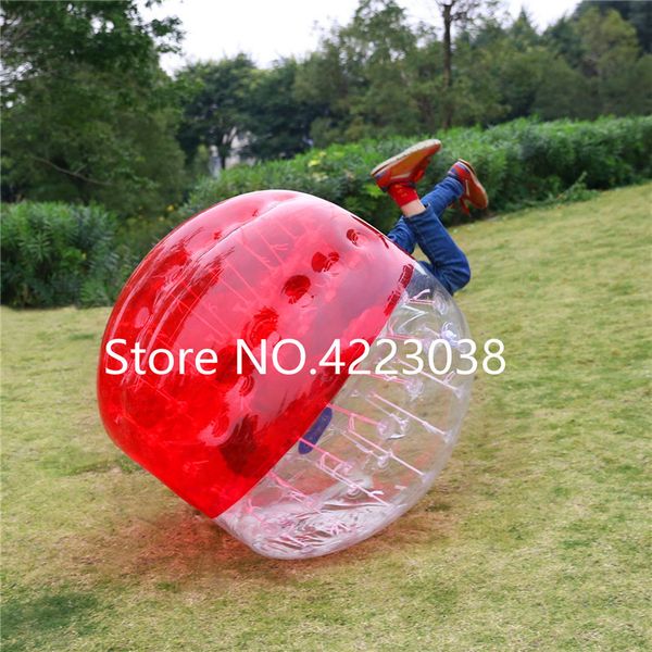 Envío gratis 1,7 m TPU humano inflable parachoques bola burbuja fútbol burbuja cuerpo bola Zorb bola humano hámster bolas
