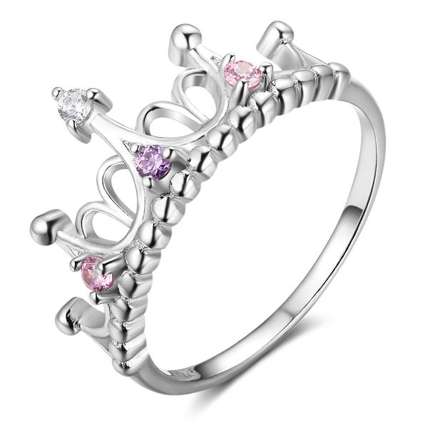

the new 2020 ms wedding ring, 925 silver and big diamond engagement ring gifts crystal jewelry, girls