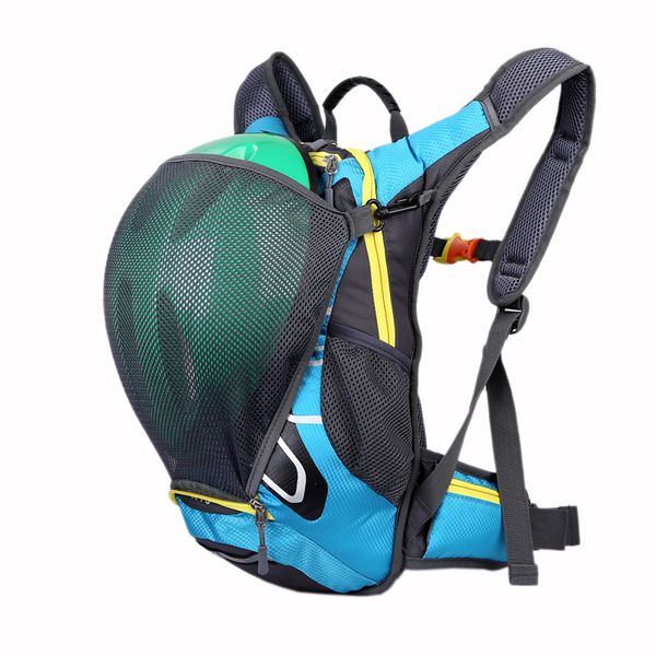 

outdoor mountain bicycle backpack climbing hiking cycling breathable sports riding bag bike helmet backpack
