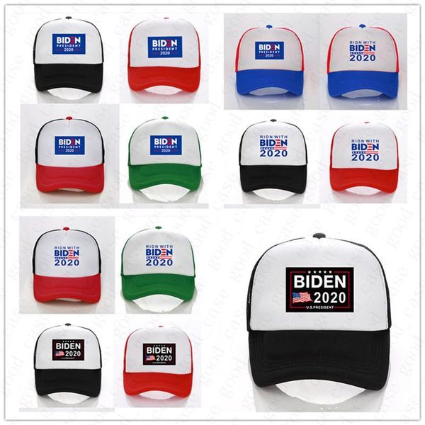 

biden baseball hat president 2020 ridn with biden letters print ball caps mesh patchwork summer visors outdoor sports headwear vt1378