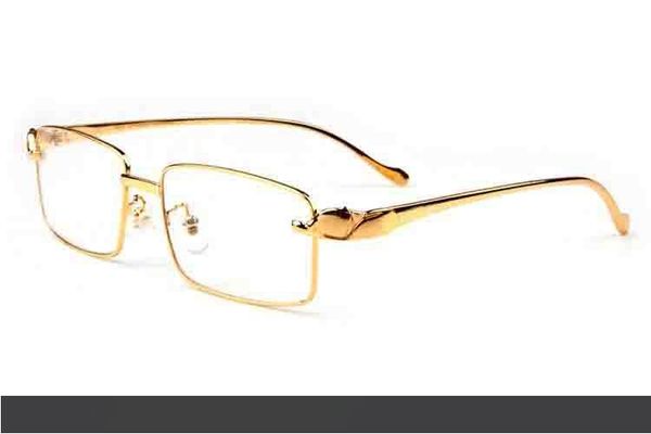 

2018 бренд солнцезащитные очки для мужчин без оправы рог буйвола очки золото серебро ментальные леопардовые оправы высокое качество солнцеза, White;black