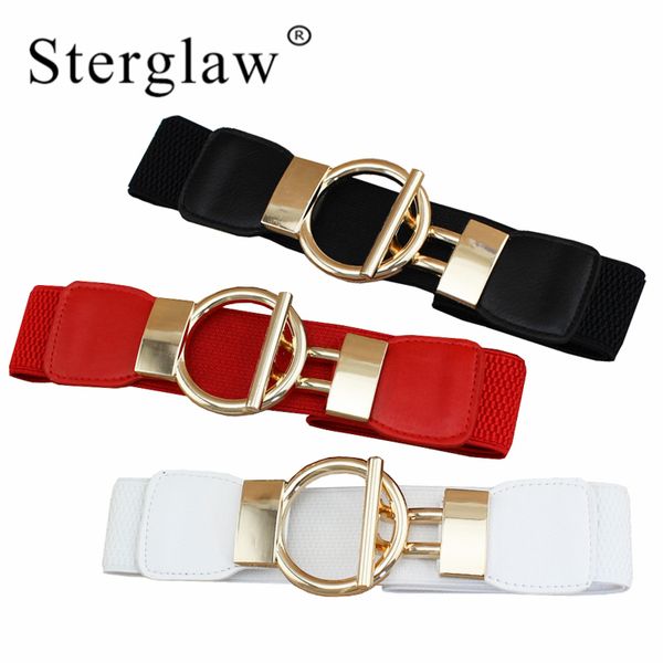 

60*4cm Retro Corset belts for women Dresses Elastic Stretchy Metal Buckle Skinny Waist Belt Clasp belts For Dress femme F158