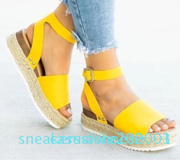 

wedges shoes for women high heels sandals summer shoes 2020 flop chaussures femme platform sandals 2020 plus s03, Black
