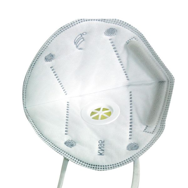 

KN95 FFP2 Маска с дыхательным клапаном Антипылевой респиратор N95 маска для лица с Самовсасывающим фильтром в одинарных мешках с дыхательным клапаном