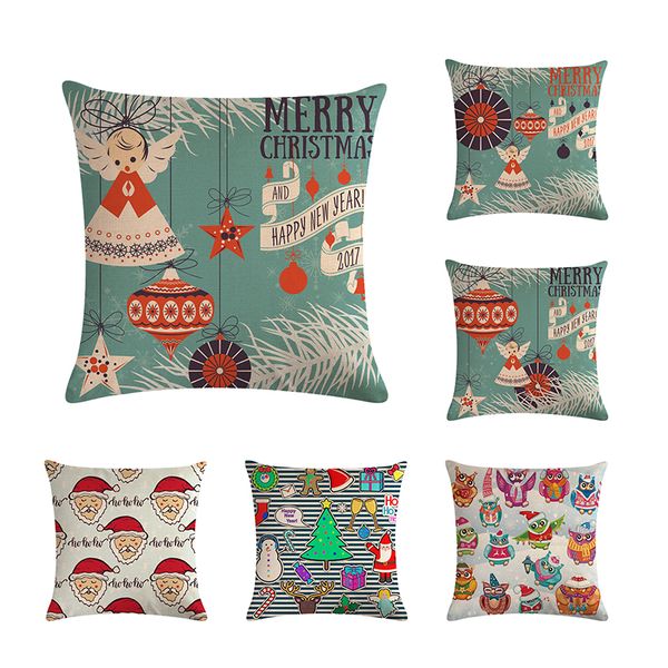 

45 * 45cm christmas's most popular decorative pillowcase fit for christmas house/party decoration square sofa cushion cover