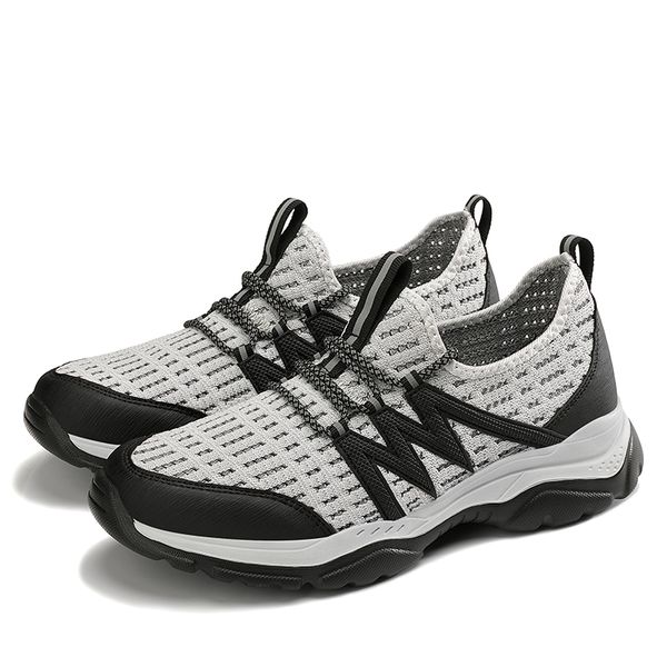 

summer breathable men hiking shoes mesh lace up outdoor climbing trekking fishing walking man sneakers male sport hunting shoes